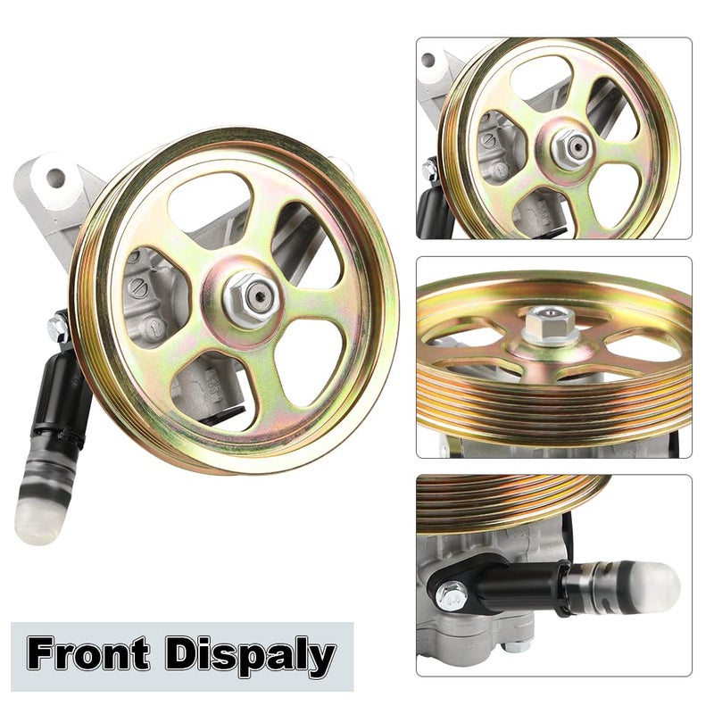 WMPHE Power Steering Pump with Pulley Compatible with Honda Pilot 2005 2006 2007 2008, Honda Odyssey 2005 to 2010, Acura MDX 2007 to 2013, Replacement for OEM 21-5442, 56110-RGL-A03, 56110-PVJ-A01 - Image 3
